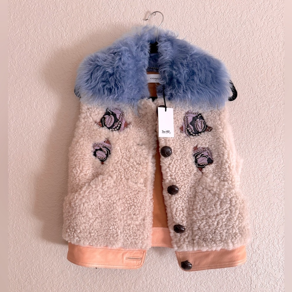 Coach Genuine shearling vest